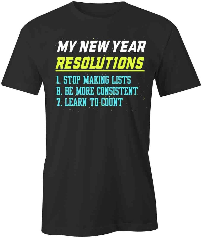 New Year Resolution Cotton Short-Sleeve T-Shirt S1BCA299-image