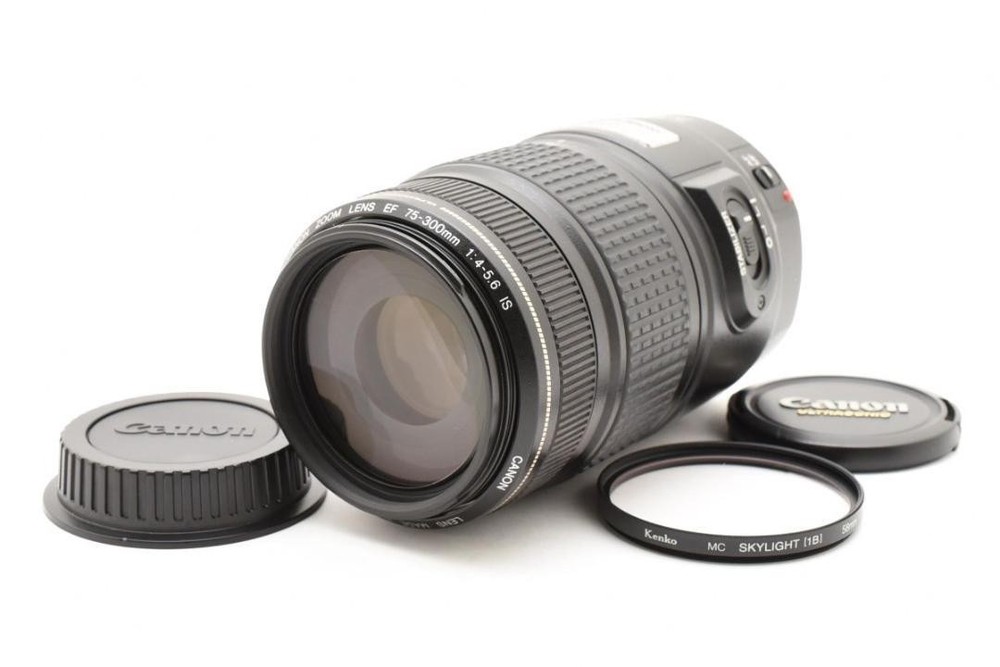 Canon EF 75-300mm F4-5.6 IS USM Telephoto Lens in Excellent Used Condition