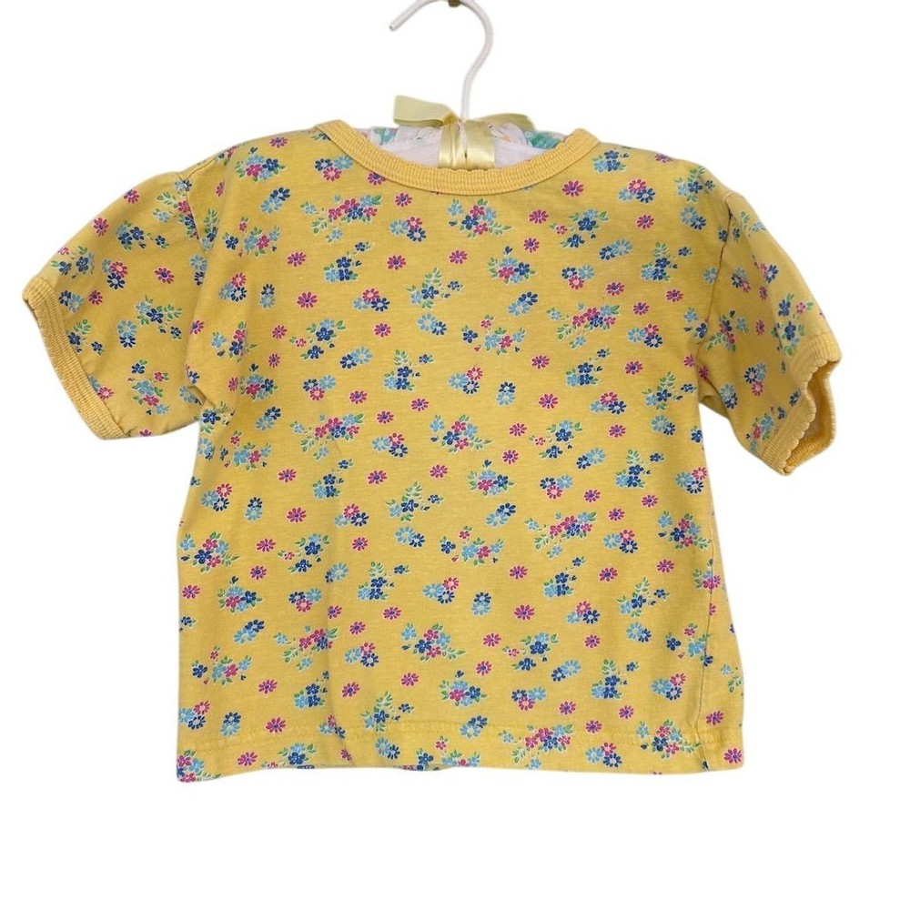 McKids Girls Vintage Floral T-Shirt Size 4T Short Sleeve Retro Casual