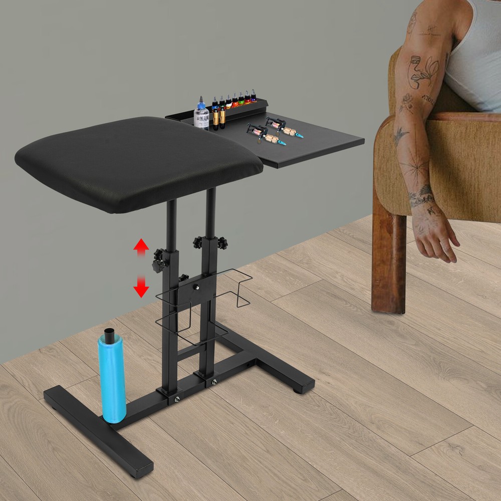 Portable Adjustable Oversized Arm Rest Tattoo Stand Workbench Station