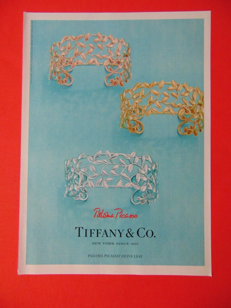 2016 TIFFANY & CO. Bracelets PALOMA PICASSO Olive Leaf  print ad