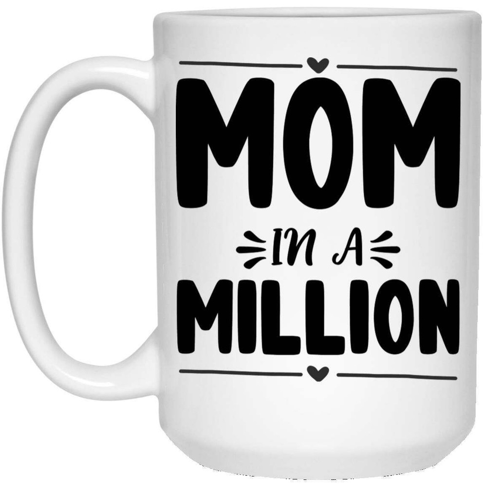 Funny White Ceramic Coffee Mug - Perfect Gift for Mom