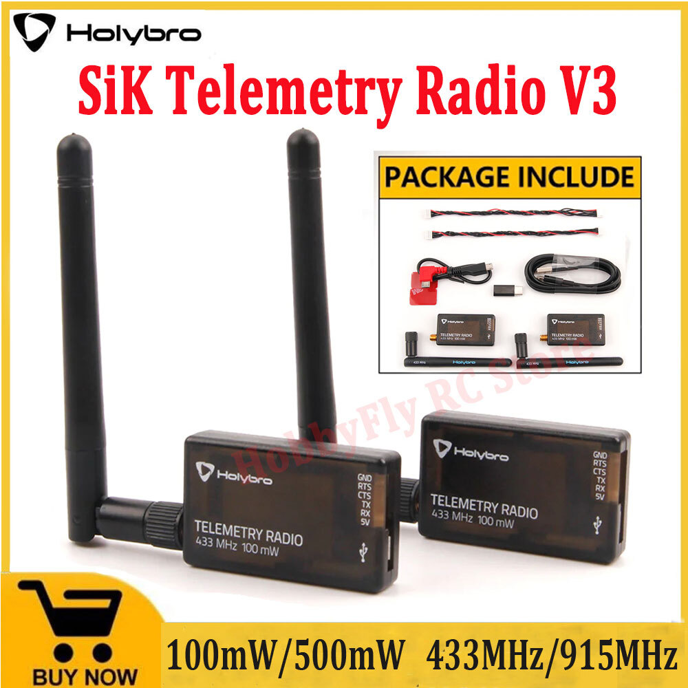 HolyBro SiK Telemetry Radio V3 100mW 500mW 433MHZ 915MHZ for APM Pixhawk