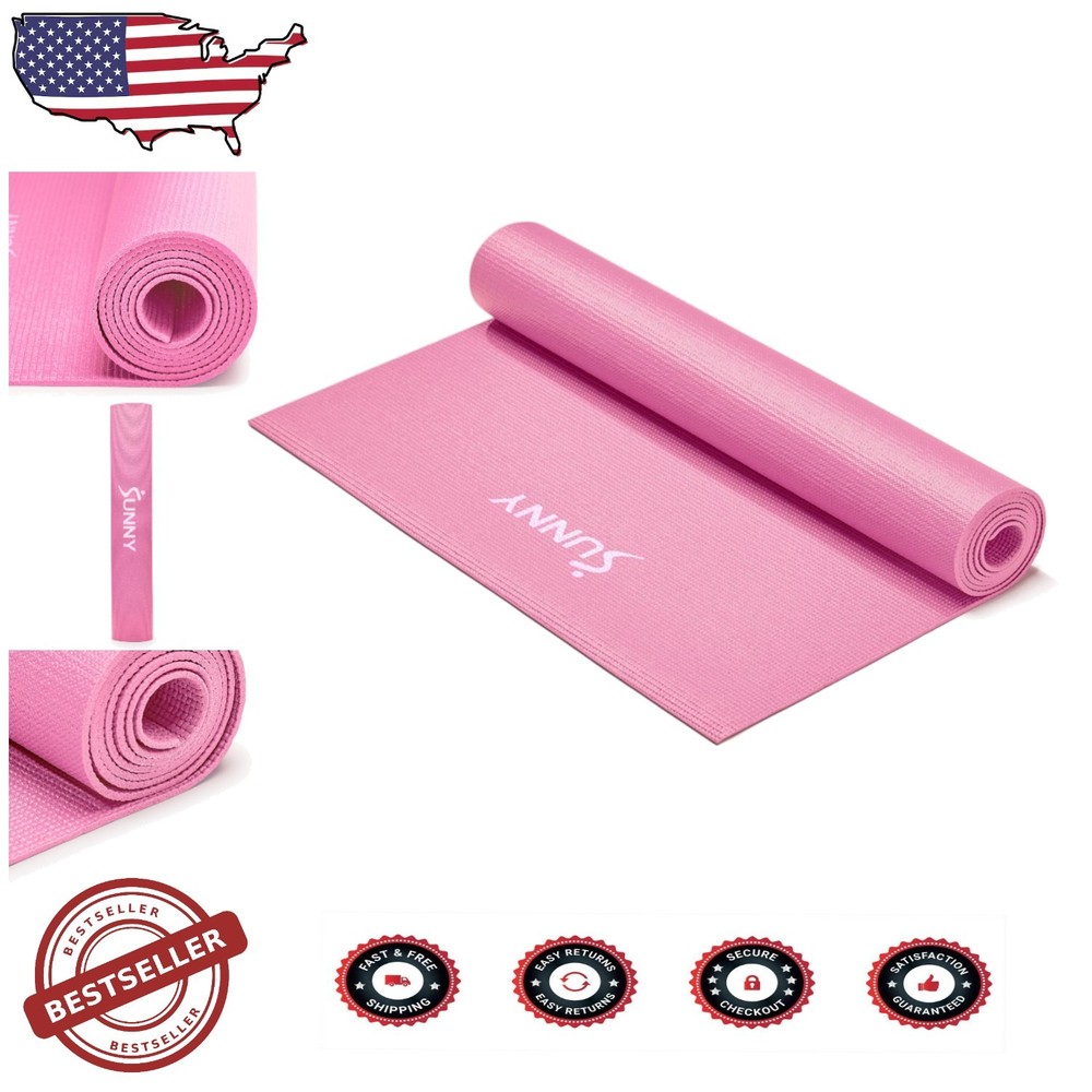 Non-Slip High-Density Foam Yoga Mat 68x24 Inches Lightweight with Free Yoga Classes  