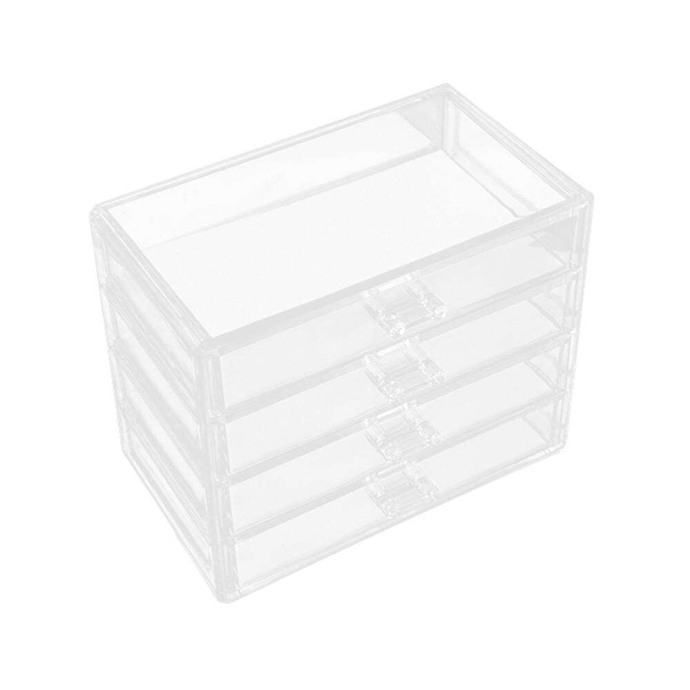 Wall-Mounted Sunglasses Organizer with Clear Lids and Storage Bins