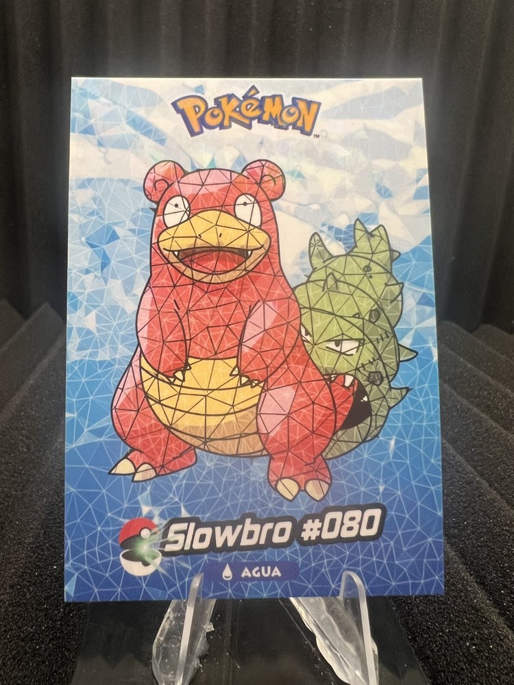 Slowbro #80 Cracked Ice Holo Pokemon Card Crystal Collection 2024