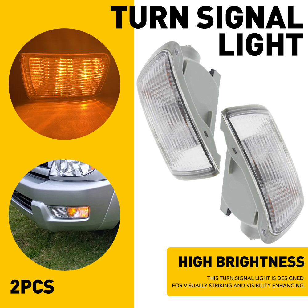 Front Corner Parking Turn Signal Light w/ Bulb Clear For Toyota 4Runner 2003-05