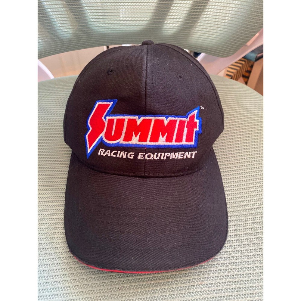 Summit Racing Snapback Hat Black Adult Size Adjustable