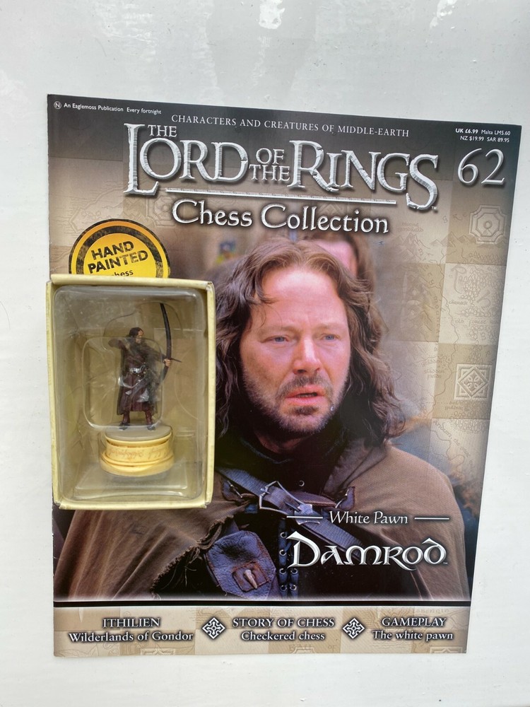 LORD OF THE RINGS CHESS COLLECTION 62 DAMROD EAGLEMOSS FIGURE MODEL + MAGAZINE