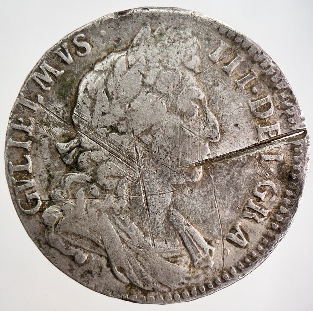 1696 William III Half-Crown Silver Coin | Collectable Grade | a789