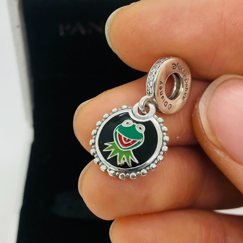 Pandora Muppets Kermit Dangle Charm S925 Sterling Silver Jewelry