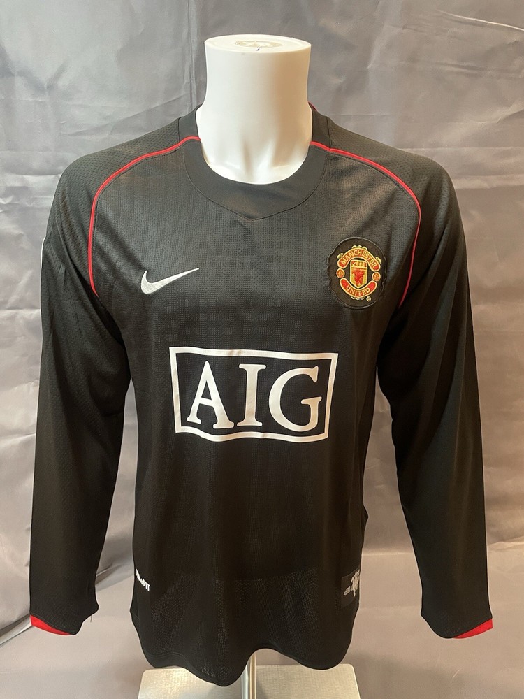 Man United Retro 07/08 Away Ronaldo #7 Long Sleeve Jersey Large Mens Size