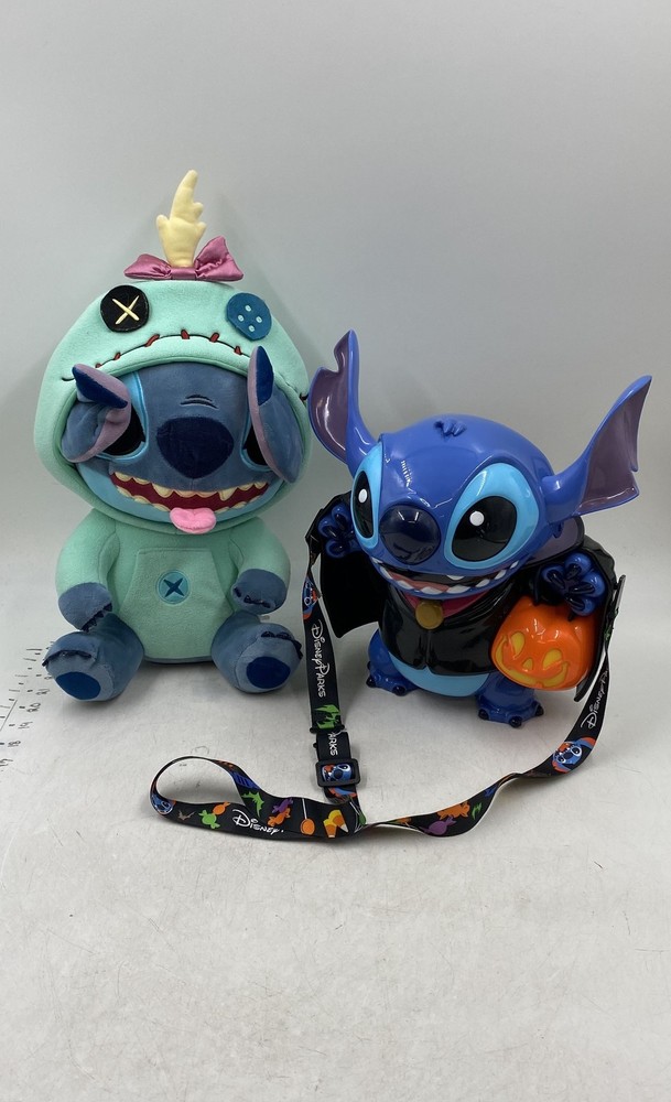 Disney Stitch Halloween Plush with Candy Bucket 2-Piece Set