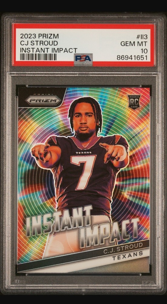 CJ Stroud 2023 Prizm Instant Impact Rookie Card Collectible