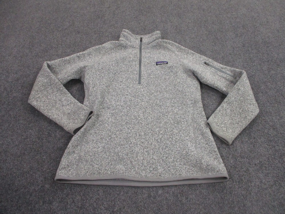 Patagonia Better Sweater Fleece Jacket for Women Medium Gray Hiking Camping Outdoor