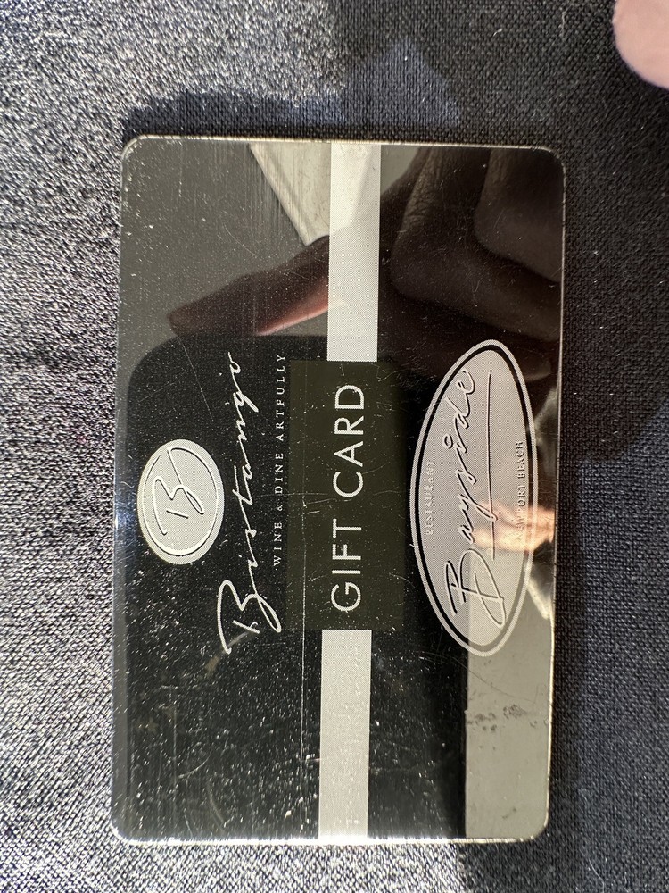 Bistango Irvine California gift card-image