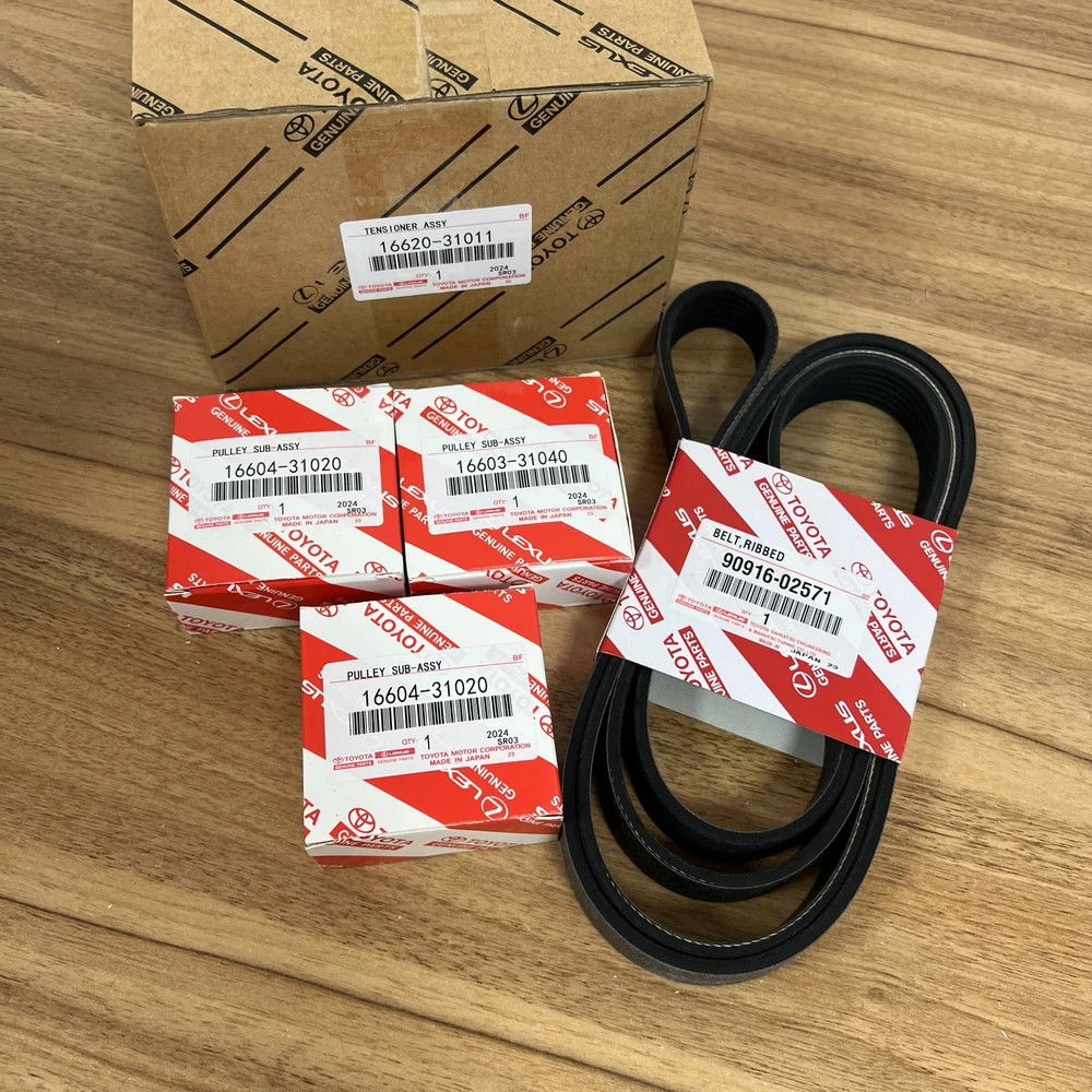Belt Tensioner Kit 16620-31013 7PK2120 For Toyota Tacoma 4Runner 2005-2015 4.0L
