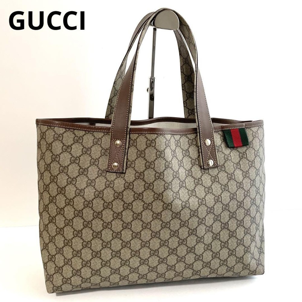 Gucci GG Supreme Leather Gucciceleria Tote Bag