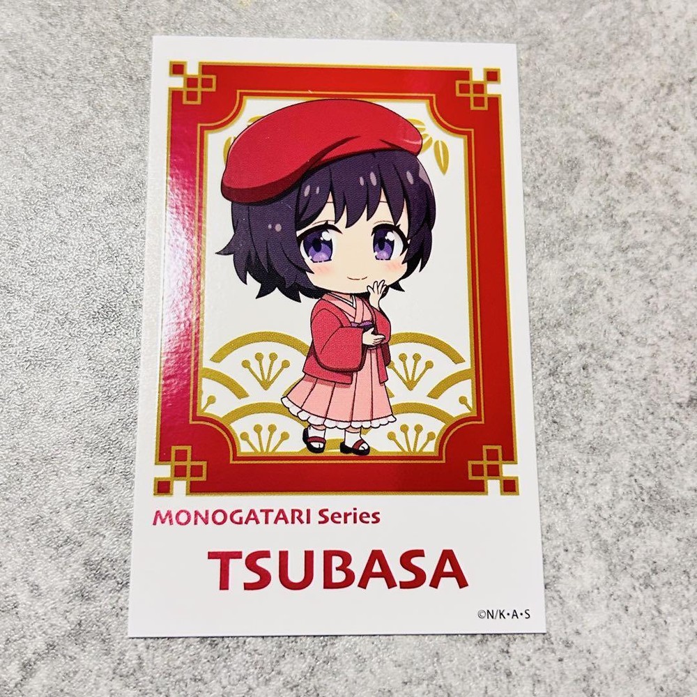 Bakemonogatari Tsubasa Hanekawa Mini Character Photo Card