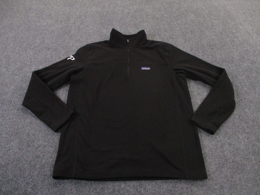 Patagonia Jacket Mens L Black Fleece Micro D Outdoor Hiking Lightweight Pullover