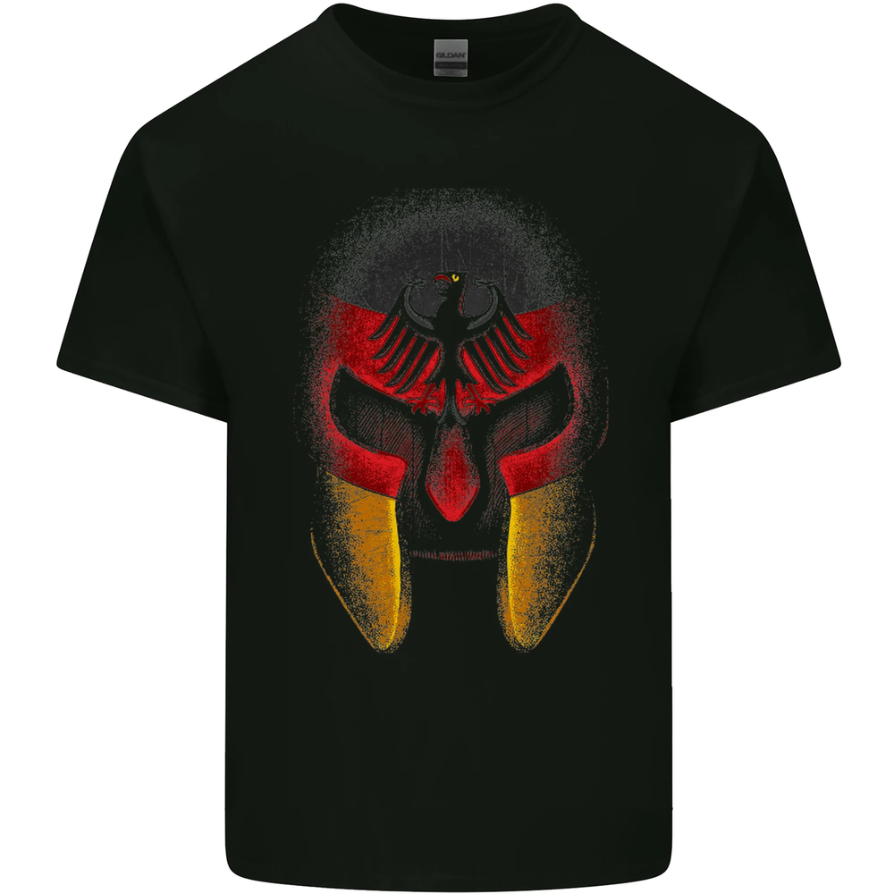 German Spartan Helmet Germany Gym MMA Mens Cotton T-Shirt Tee Top
