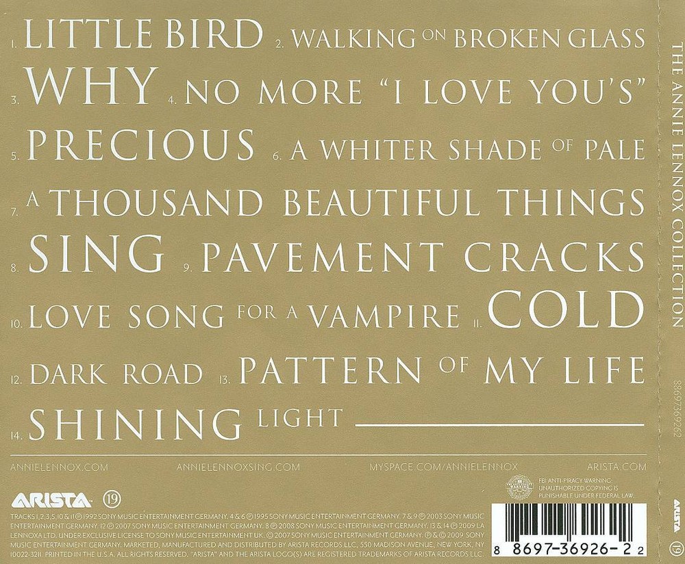 Annie Lennox The Collection New CD Pop Music Essentials