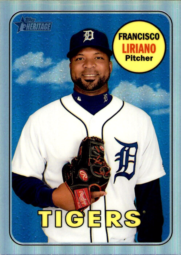 2018 Topps Heritage High Number Francisco Liriano Chrome Refractor #THC-583