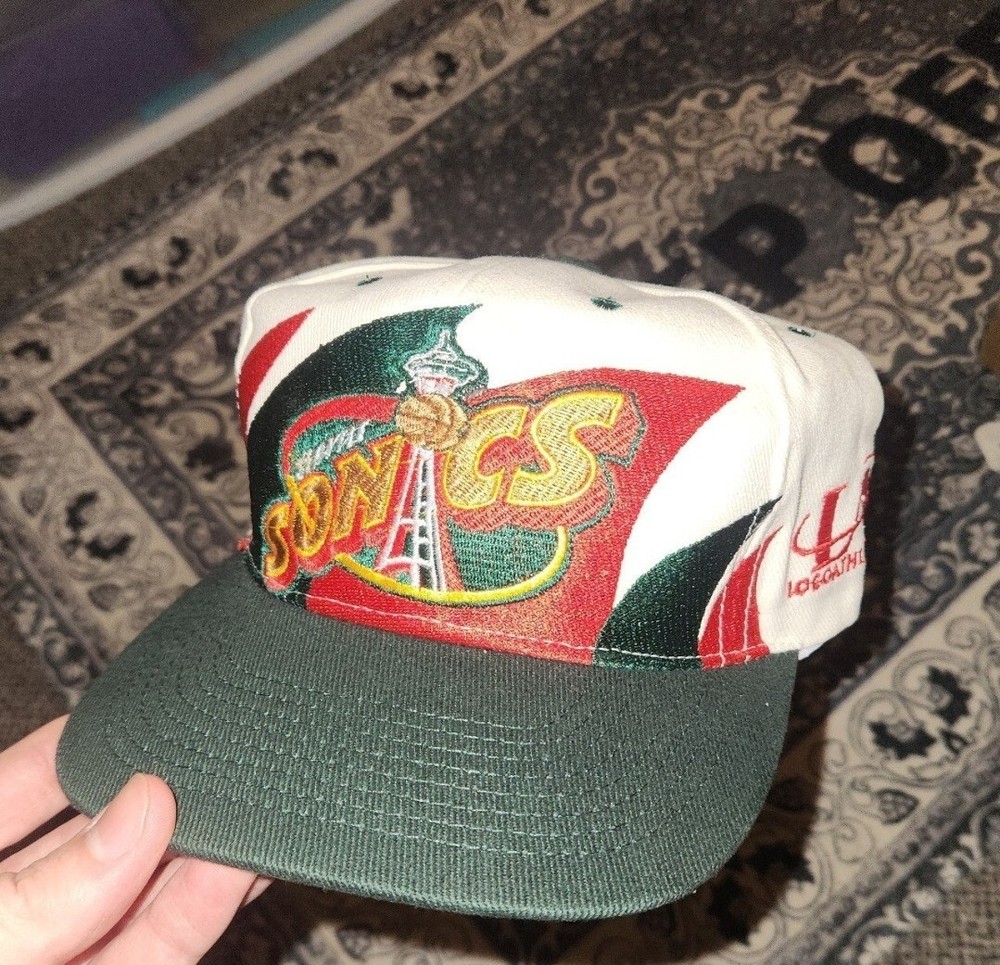 NBA Seattle Superdonics Double Shark Tooth SnapBack NEW Custom