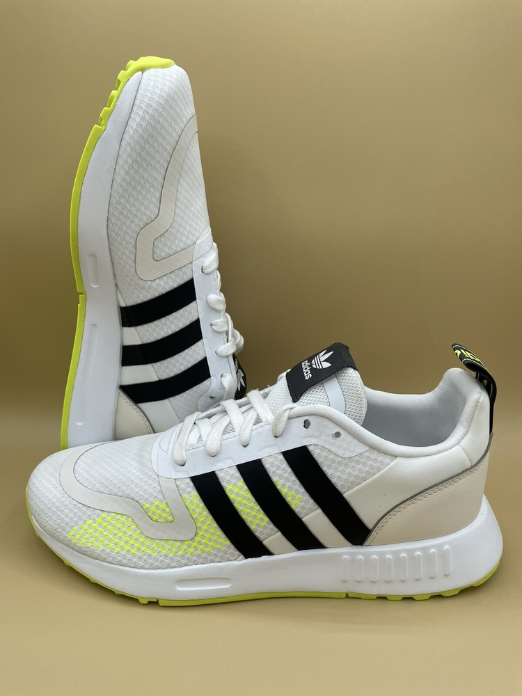 Sz 8 US adidas Multix White Yellow Men Running Shoe New Originals Sneaker No Box