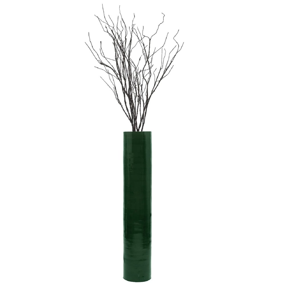 30-Inch-Tall Decorative Contemporary Bamboo Display Floor Vase - Cylinder Sha...