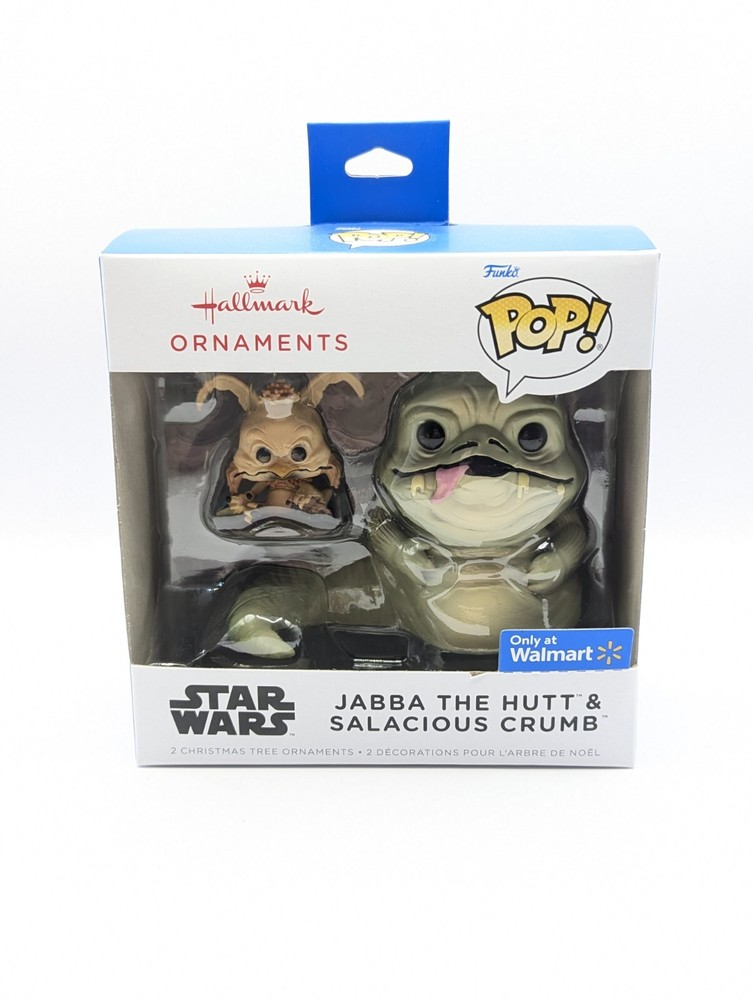 Star Wars 2024 Funko Pop Jabba the Hutt and Salacious Crumb Hallmark Jedi Ornament