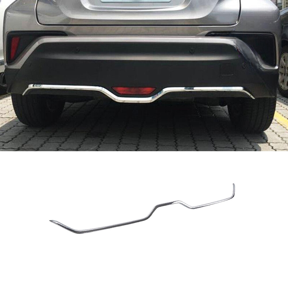 Rear Bumper Lower Grille Strip Trim For Toyota CHR C-HR 2016-2020 Chrome Silver