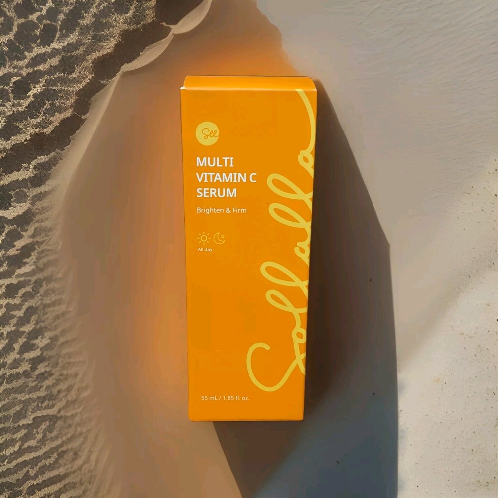 Sollalla Multi Vitamin C Serum Brighten & Firm All Day 55mL 1.85 Fl Oz New