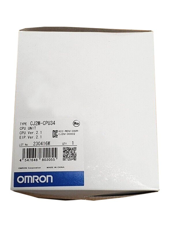 CJ2M-CPU34 New Sealed Omron PLC MODULE CJ2M-CPU34