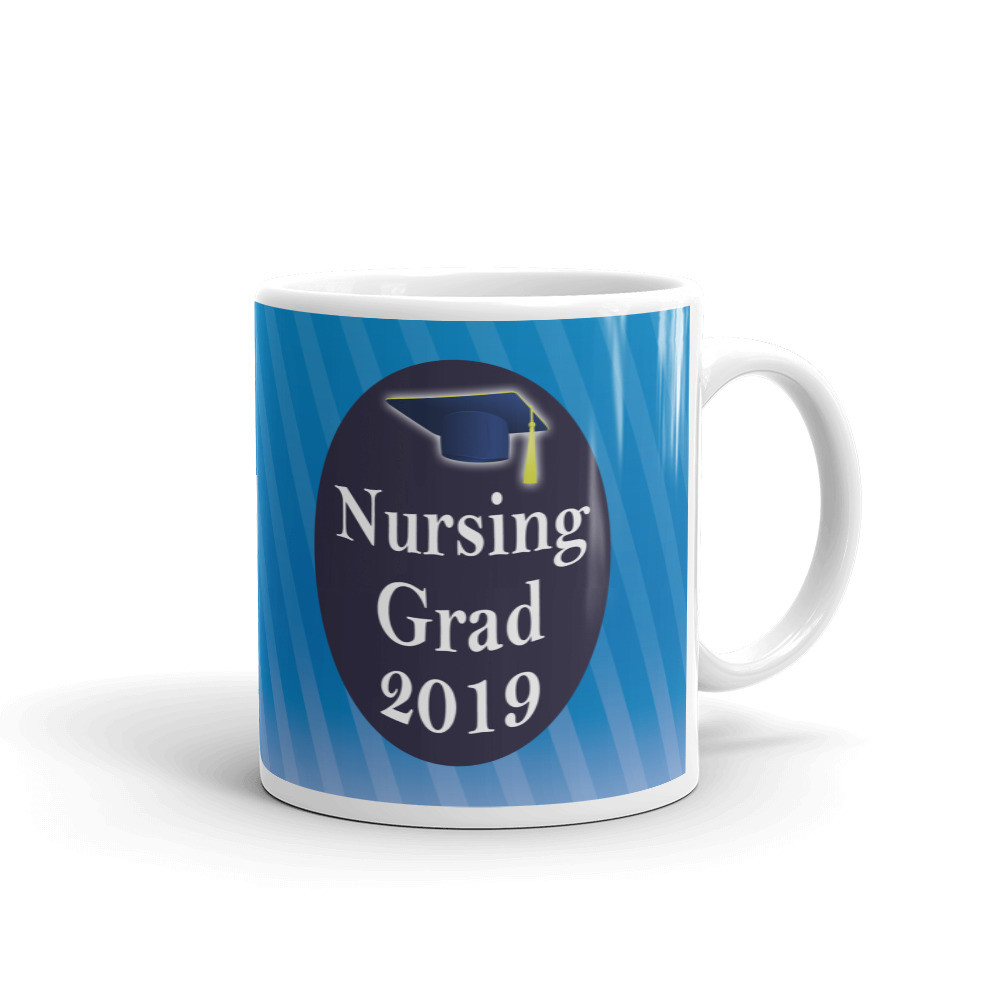 Nursing Grad 2019 Nurses Gradutaion Coffee Tea Ceramic Mug Office Work Cup Gift