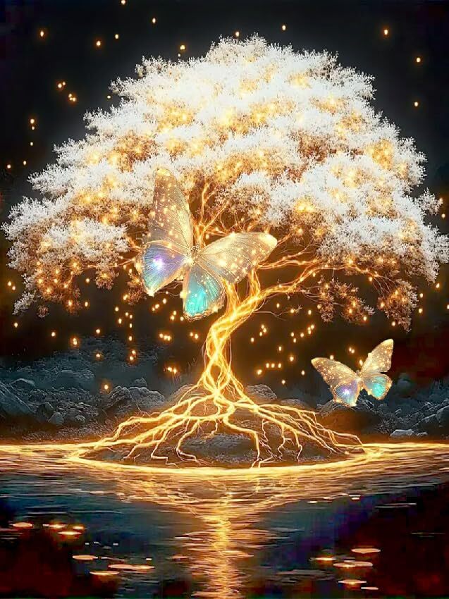 MjhRcll Diamond Painting Kits for AdultsTree of Life 5D DIY Diamond Art Kits ...