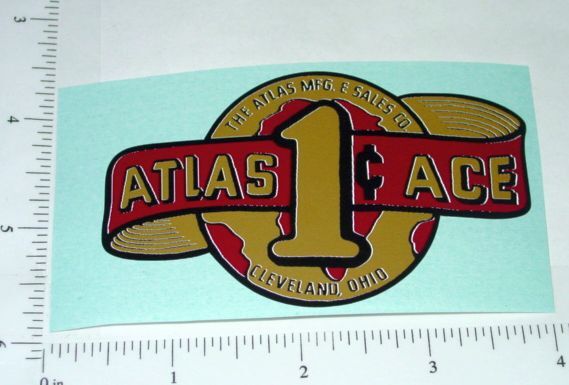 Atlas Ace 1 Cent Vending Machine Sticker V-32