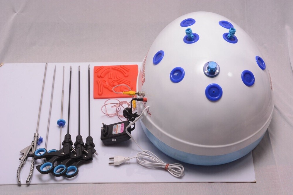 Laparoscopic Endo Trainer Training Box Camera Grasper Suture Instruments Set 5mm