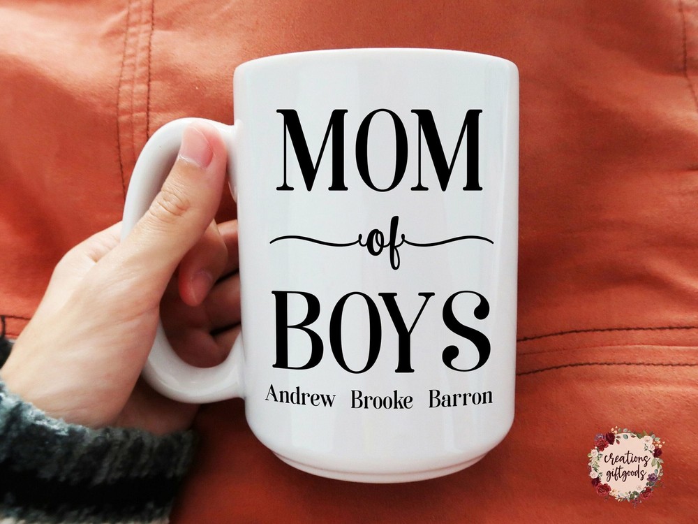 Mom Of Boys Mug Mom Of Boys Mug For Mom Mom Of Boys Mug For Mom Boy Mom Gift For