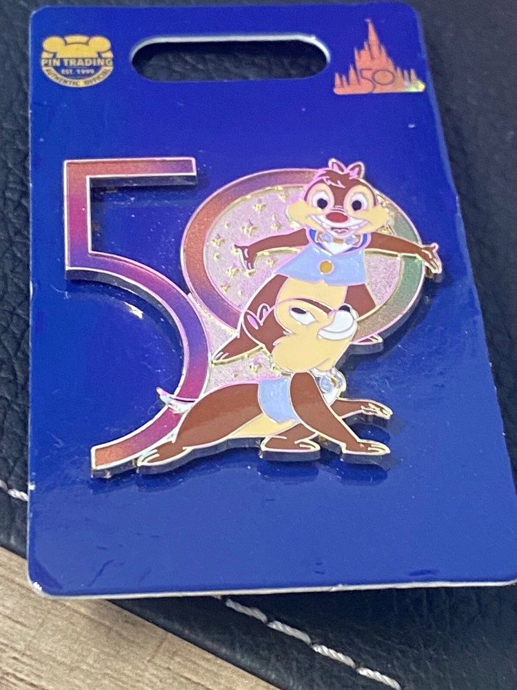 Chip ‘n Dale 50th Anniversary WDW Parks Pin Disney World  