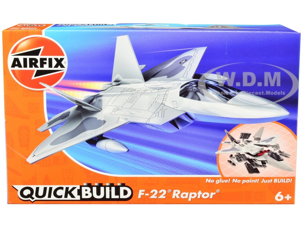 Airfix QuickBuild F22 Raptor Snap-Together Plastic Model Kit J6005