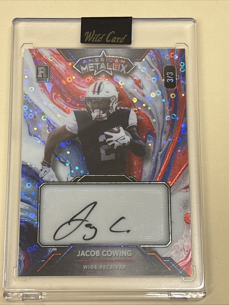 Jacob Cowing 2024 WILD CARD American METALLIX 3/3 AUTO