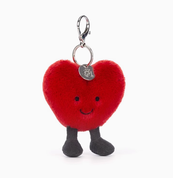 Jellycat Amuseable Heart Bag Charm NWT