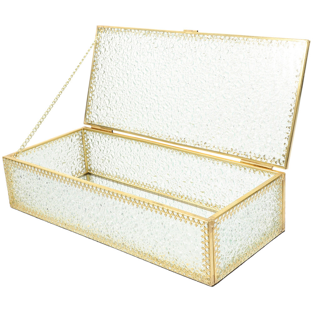 Storage Boxes with Lids Glass Jewelry Unique Shaped Exquisite