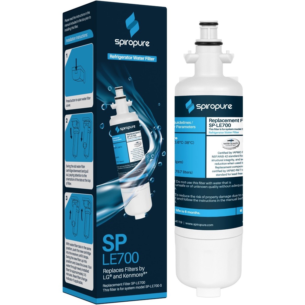 Spiropure SPLE700 Refrigerator Water Filter, Replaces Filters by LG & KenmoreNEW