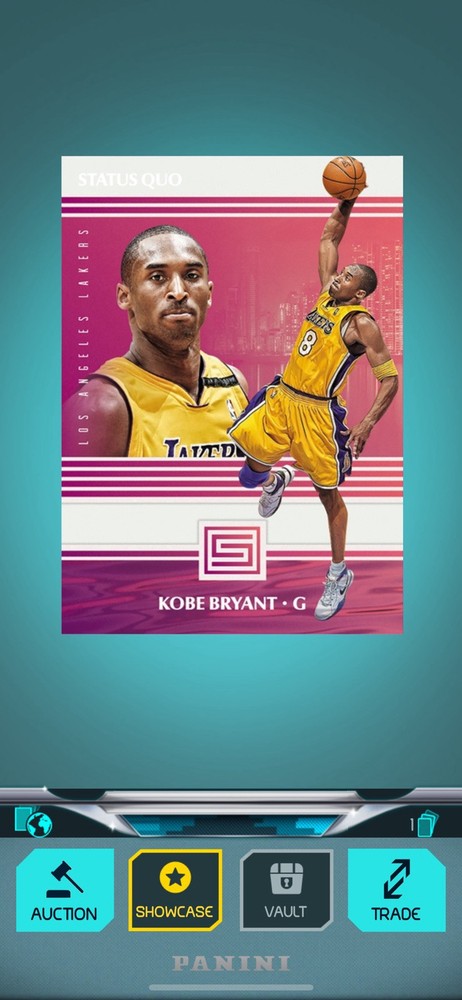 2021 Kobe Bryant Panini DUNK Digital Card Status Quo Edition