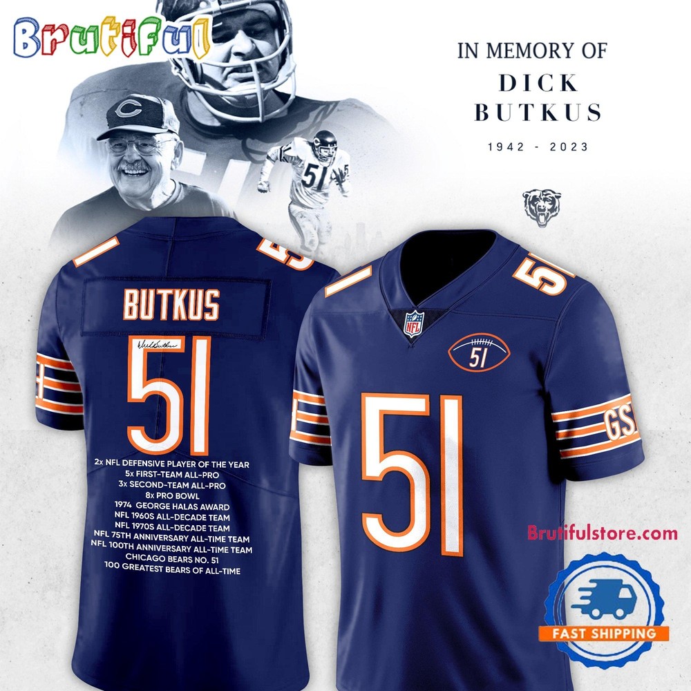 ChicagoxBears DickxButkus 51 Football Jersey