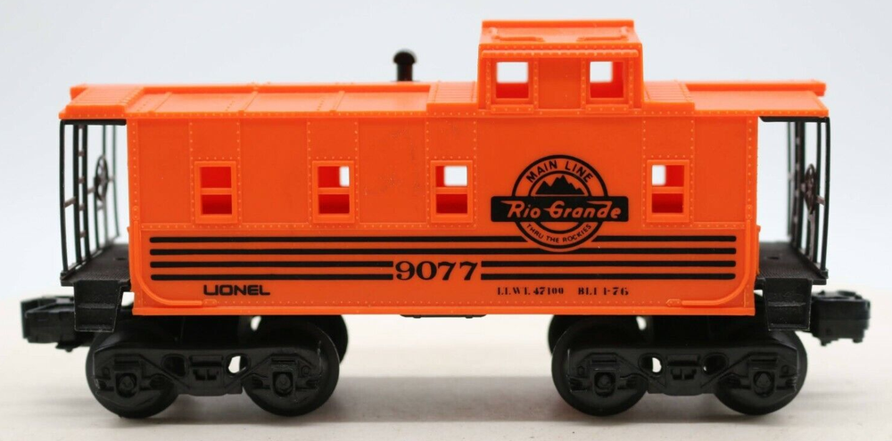 Lionel O Gauge 6-9077 Rio Grande Mainline Caboose 1:48 Scale Model