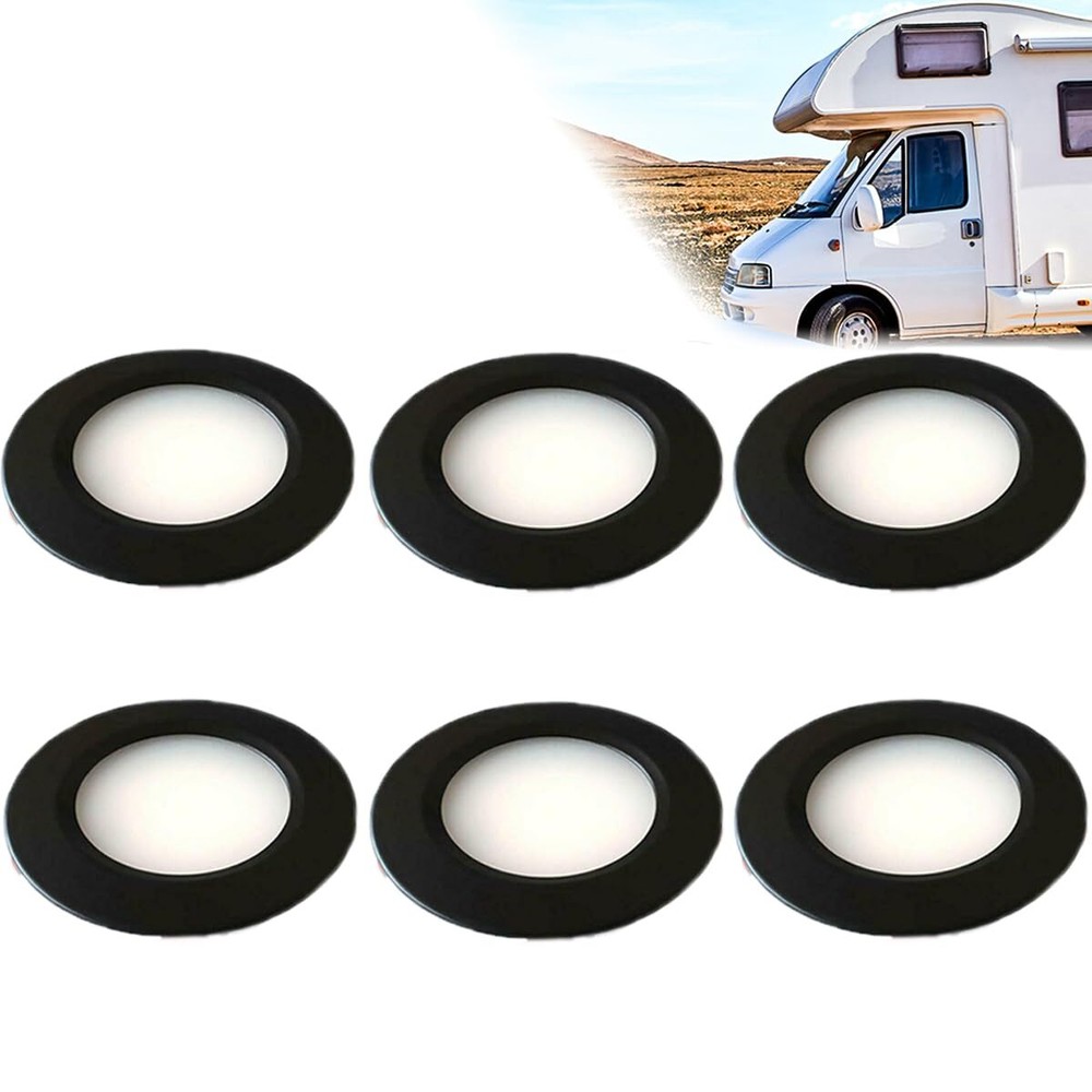 12V Interior LED Spot Lights Campervan Dimmable Recessed Mount Ceiling Light 3W