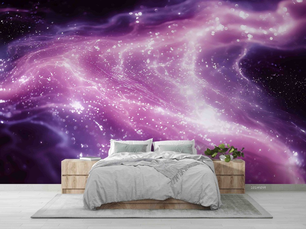 3D Space Nebula Illustration Wall Murals Wallpaper Murals Wall Sticker